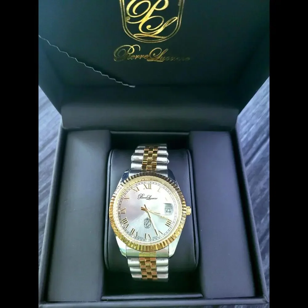 Pierre Lucerne Swiss President Date Just Men Executive Watch‎